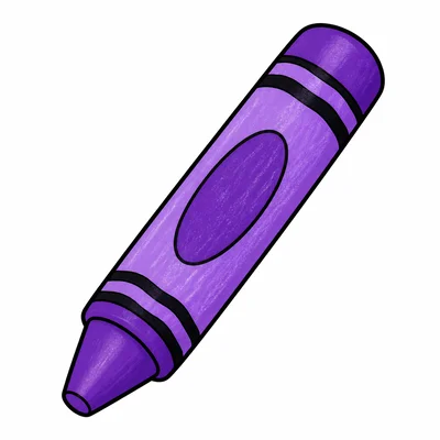 A purple crayon