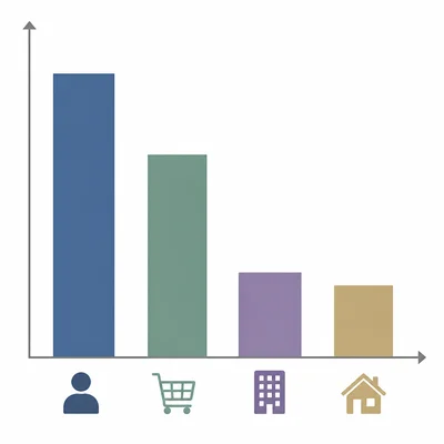 A bar graph comparing four tax revenue sources, with the individual income tax bar tallest.