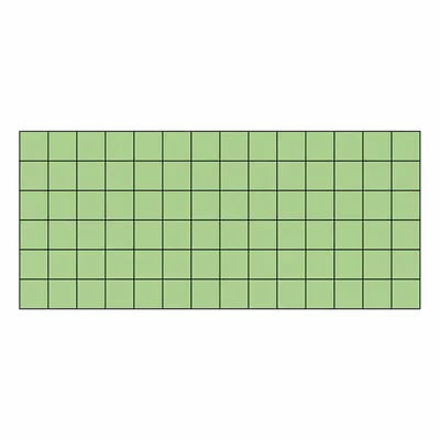 A gridded rectangle for finding area.