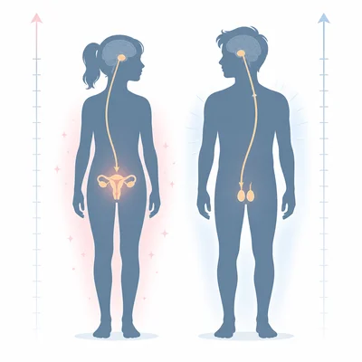Pituitary and reproductive glands shown as hormone sources involved in puberty.