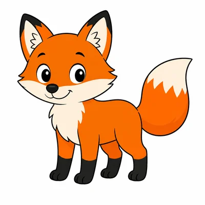 An orange fox standing