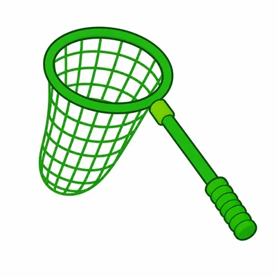 A green fishing net.