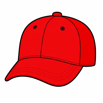 A red baseball cap.