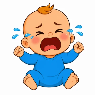 A baby crying
