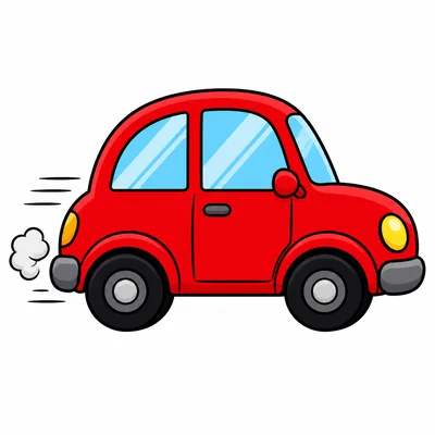 A car moving