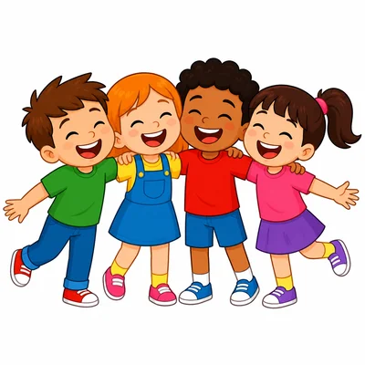 Children laughing together