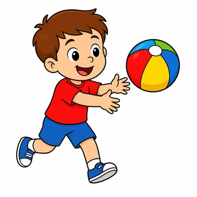 Children playing with a ball