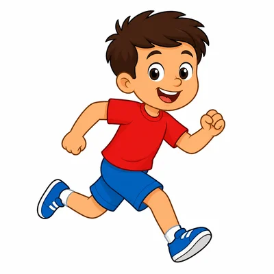 A boy running