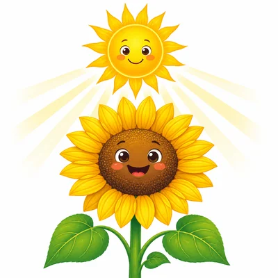 A bright sun shines over a large sunflower.