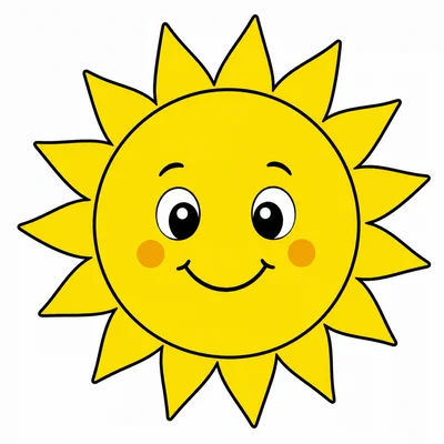A bright yellow sun