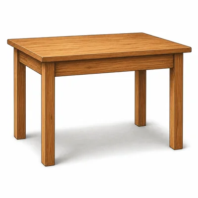 A simple wooden table.