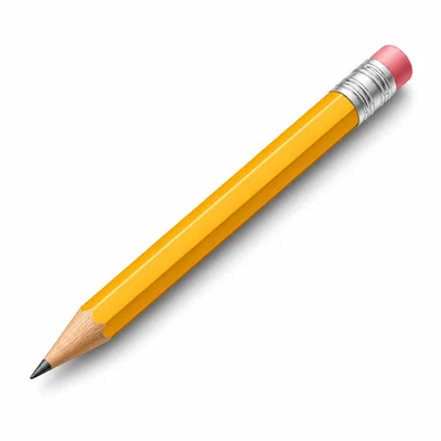 A single sharpened pencil.