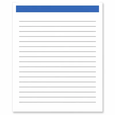 A nonfiction page with a large heading area above lines of body text.