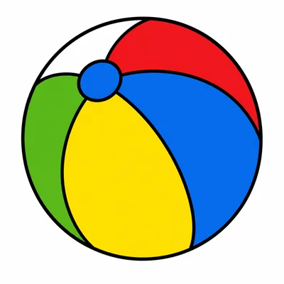 A colorful ball.