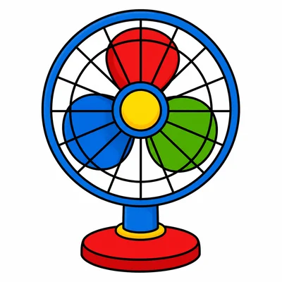 An electric fan.