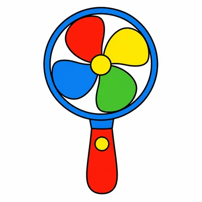 A colorful fan.