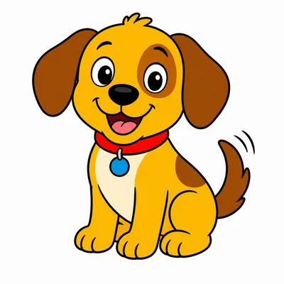 A happy dog.