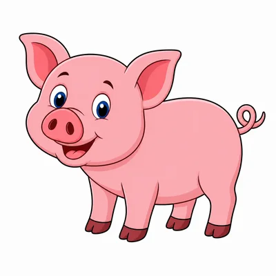 A pink pig.
