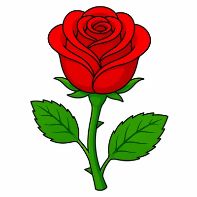 A red rose.