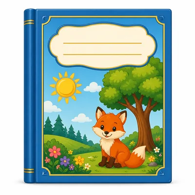 A closed book showing its colorful front cover.