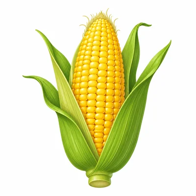 An ear of corn with green husks.