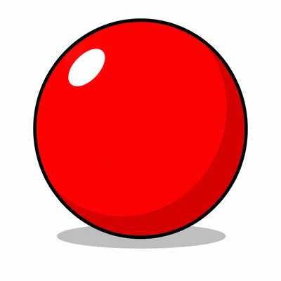 A red ball.