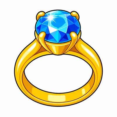 A shiny ring.