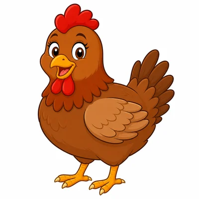 A smiling hen.