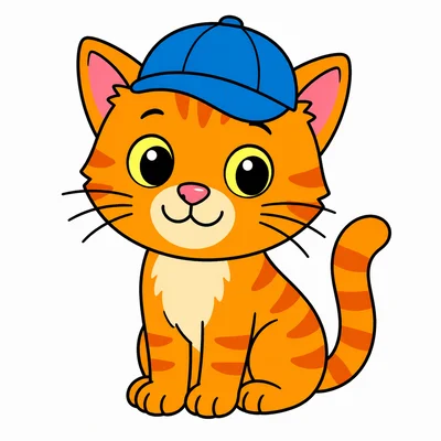 A cat wearing a hat