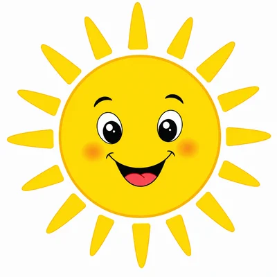 A smiling yellow sun