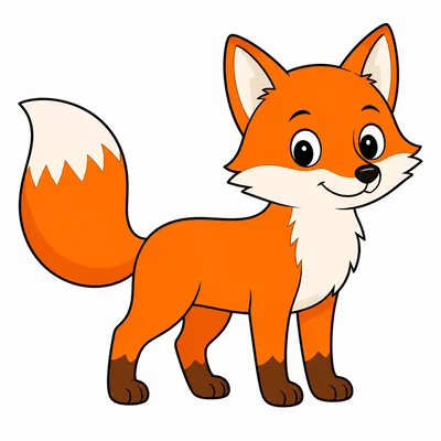 An orange fox standing sideways