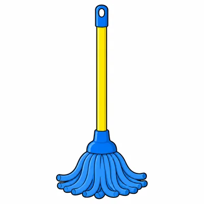 A colorful mop.
