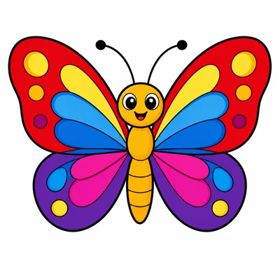 A colorful butterfly.