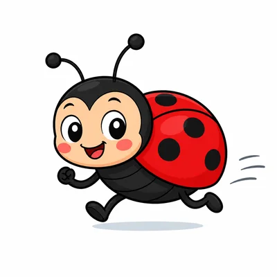 A little bug running.