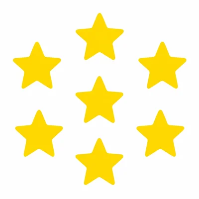 Seven yellow stars.