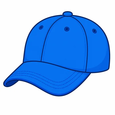 A blue baseball cap.