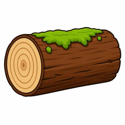 A brown log.