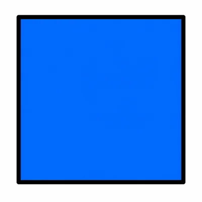 A large blue square.