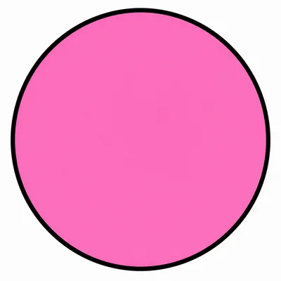 A large pink circle.