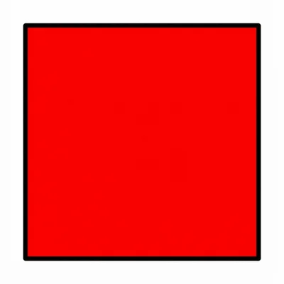 A large red square.
