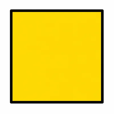 A large yellow square.