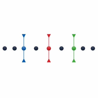Nine ordered dots with visual markers for quartiles and median.