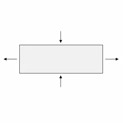 Rectangle with length increasing and width decreasing.