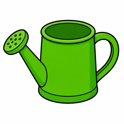 An empty watering can.