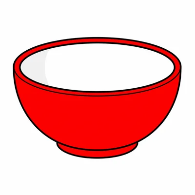 An empty bowl with no soup.