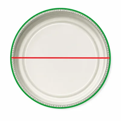 A round jar lid showing circumference and diameter.