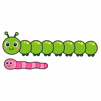 A caterpillar is longer than a worm.