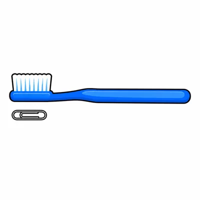 A toothbrush is longer than a paper clip.