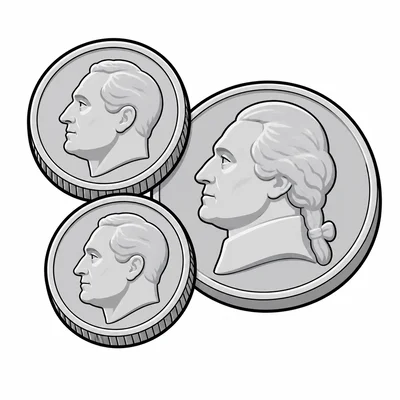Two dimes and one nickel.