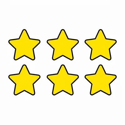 Six yellow stars.